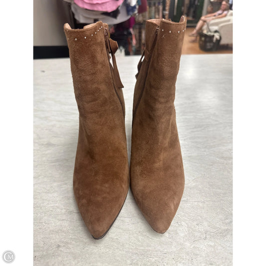 Boots Ankle Heels By Chelsea And Violet In Tan, Size: 6