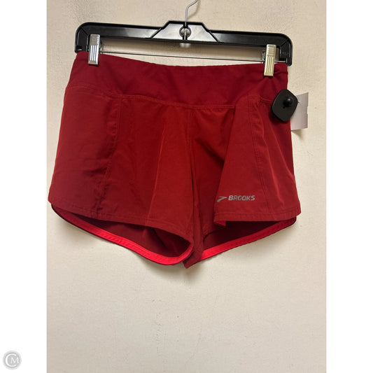 Athletic Shorts By Brooks In Red, Size: S