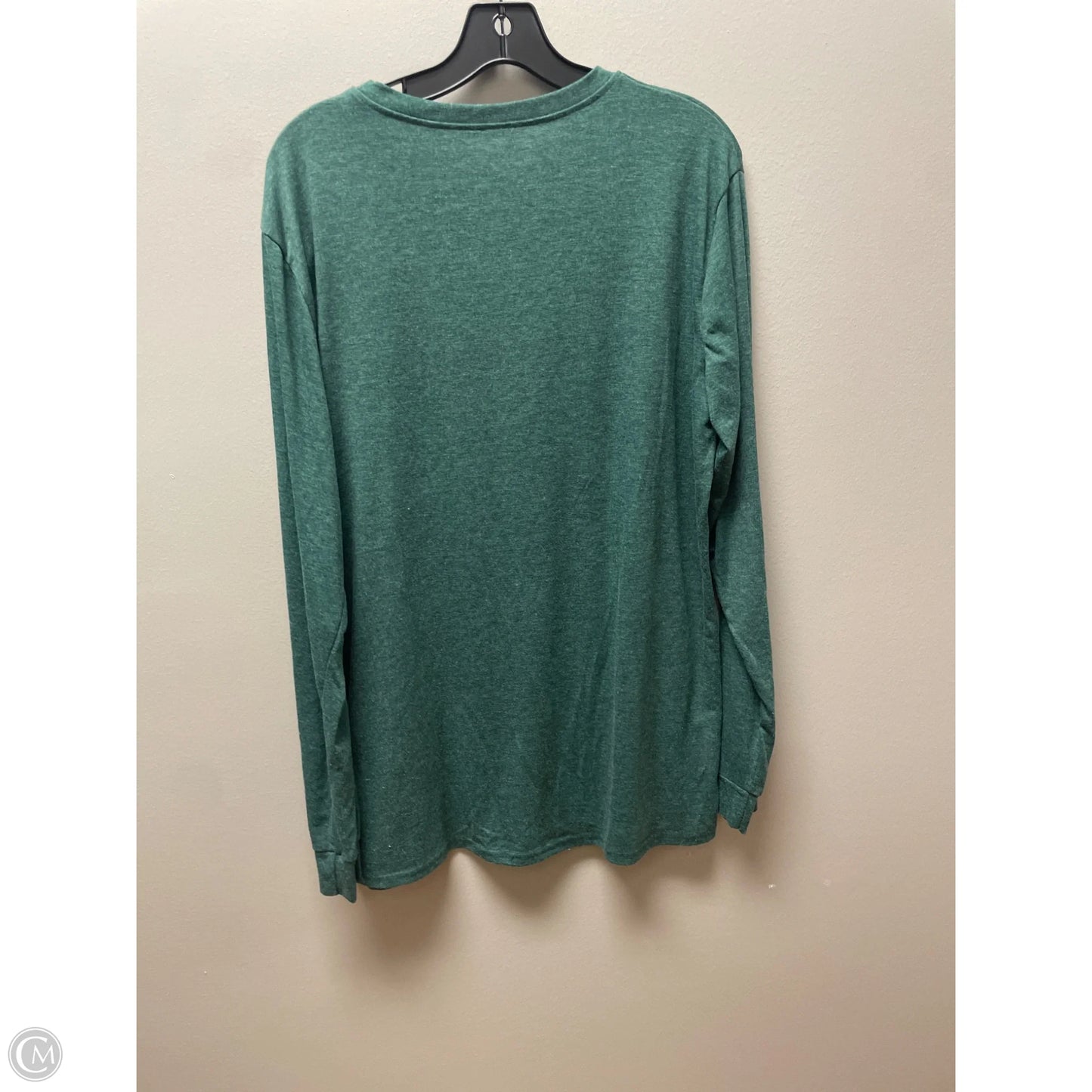 Top Long Sleeve Basic By Clothes Mentor In Green, Size: L