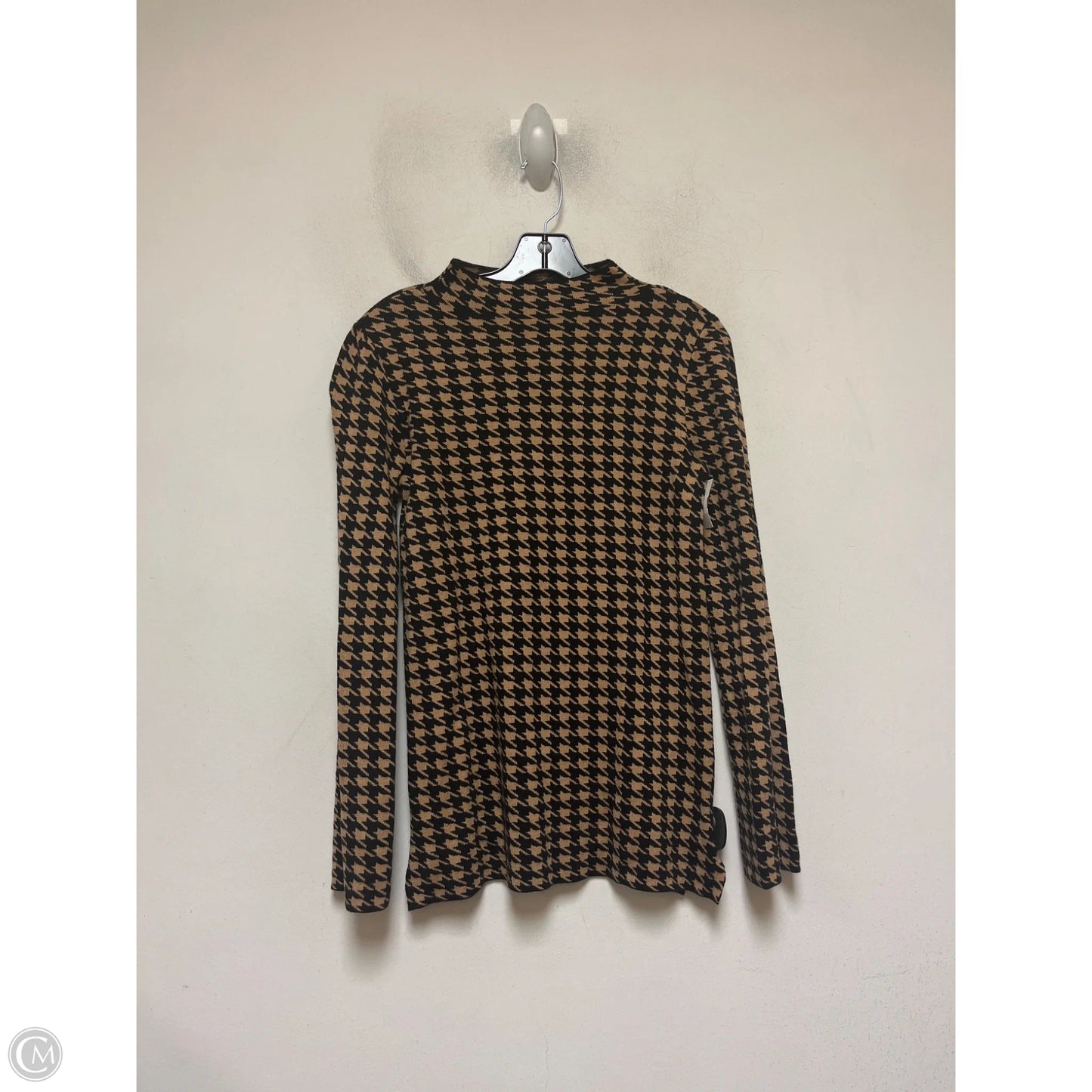 Sweater By Ann Taylor In Black & Tan, Size: S
