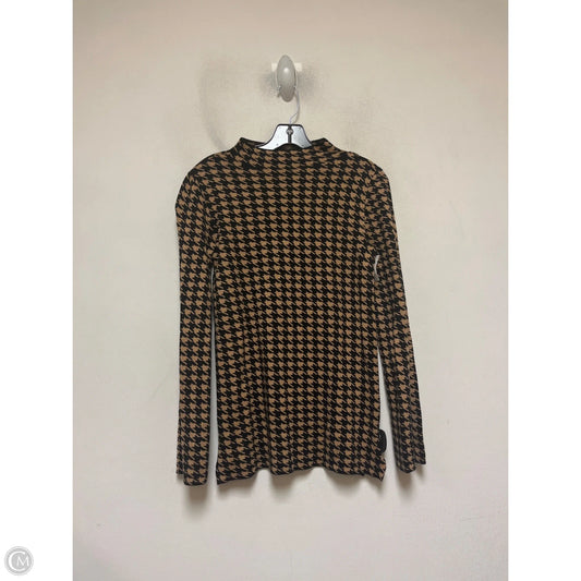 Sweater By Ann Taylor In Black & Tan, Size: S