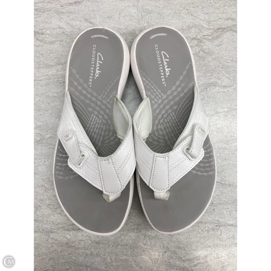 Sandals Flats By Clarks In White, Size: 6