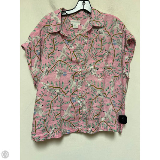 Top Short Sleeve By Cynthia Rowley In Pink, Size: Xl