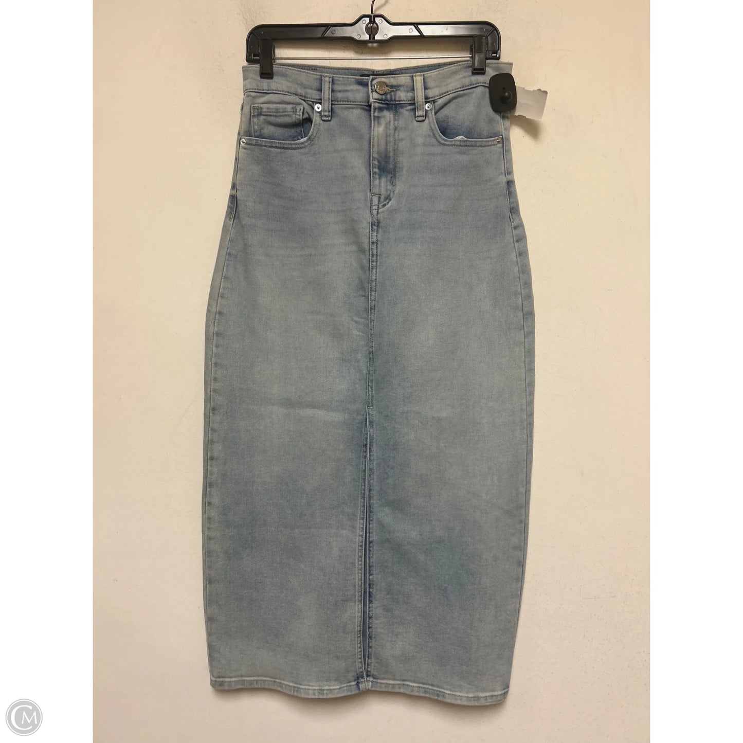 Skirt Maxi By Dkny In Blue Denim, Size: 6