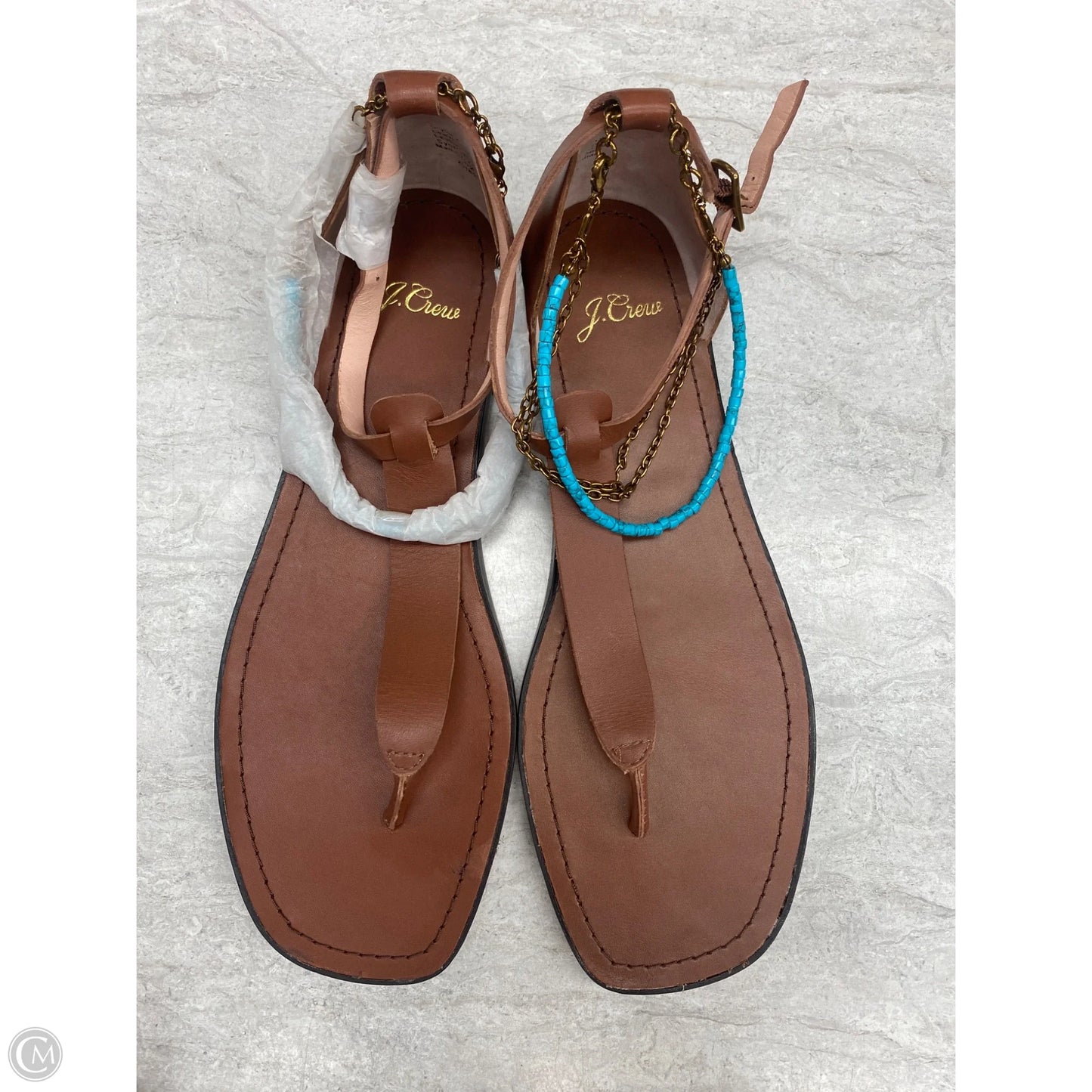 Sandals Flats By J. Crew In Brown, Size: 8