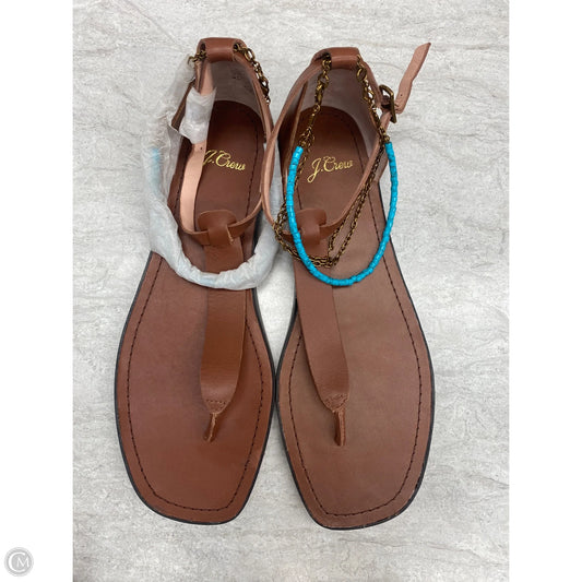 Sandals Flats By J. Crew In Brown, Size: 8