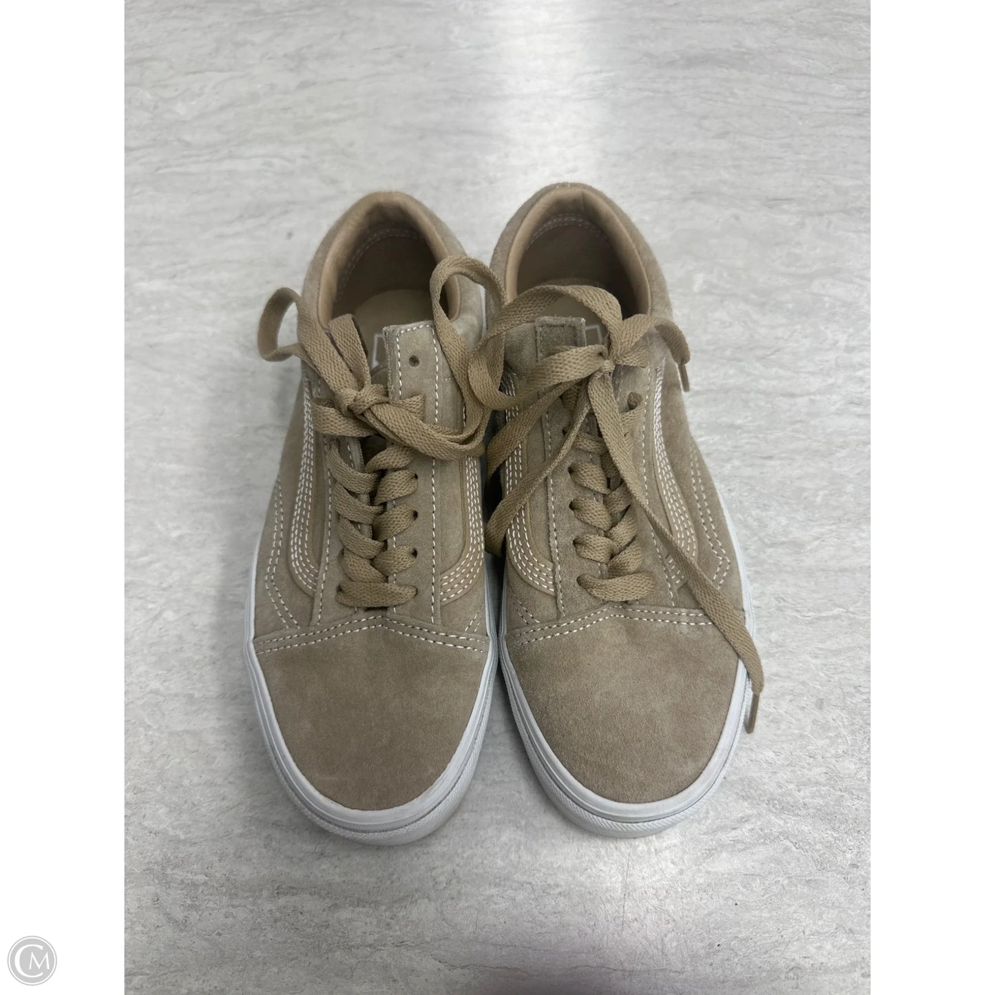 Shoes Sneakers By Vans In Tan, Size: 6.5
