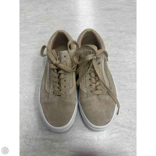 Shoes Sneakers By Vans In Tan, Size: 6.5