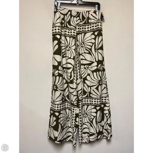 Pants Wide Leg By H&m In Green & White, Size: 8