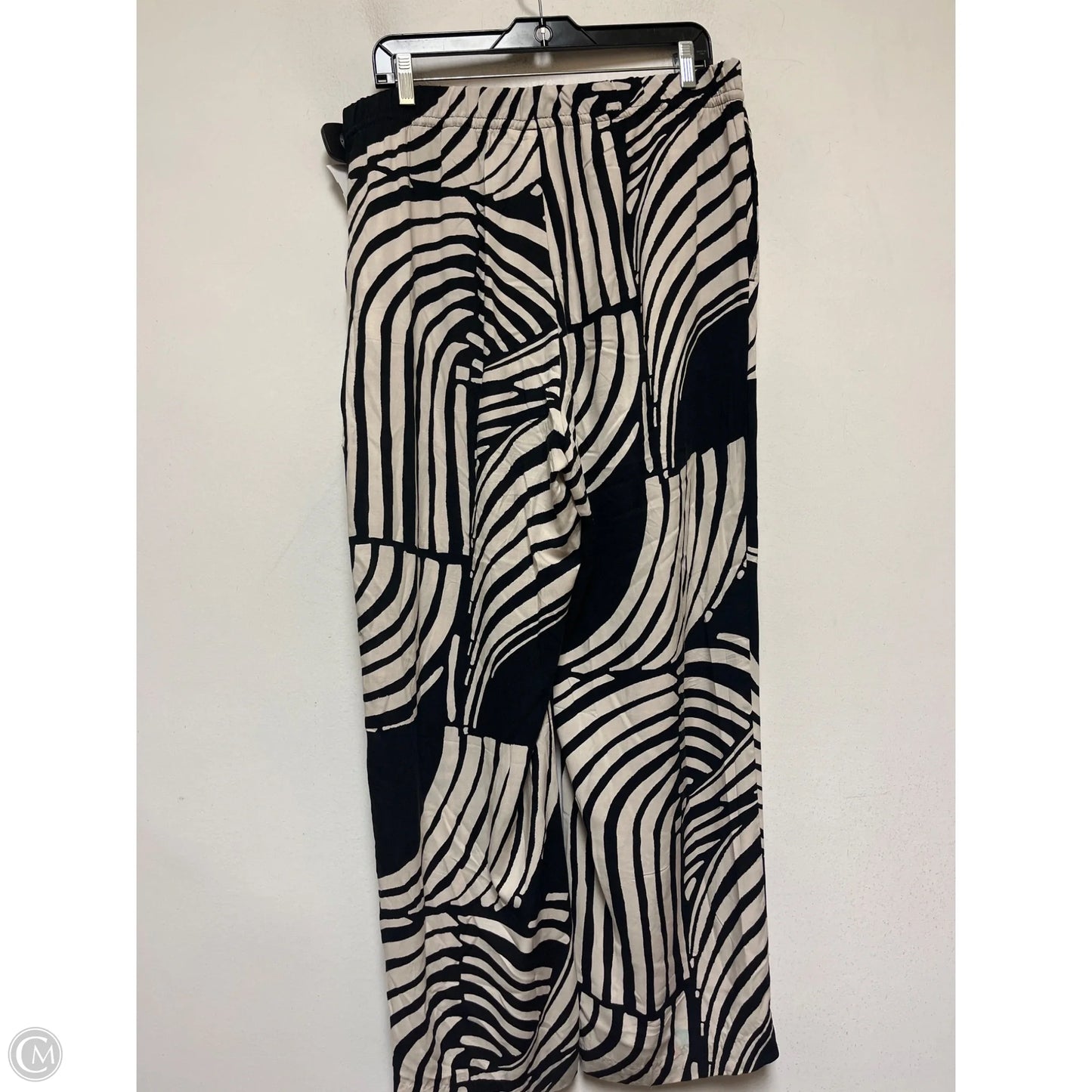 Pants Wide Leg By H&m In Black & Tan, Size: 12