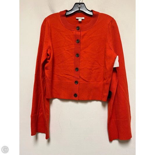 Sweater Cardigan By On 34th In Orange, Size: M