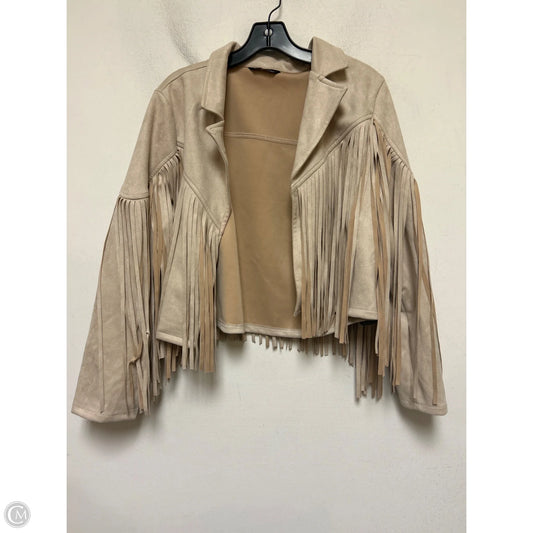 Jacket Other By Clothes Mentor In Tan, Size: L