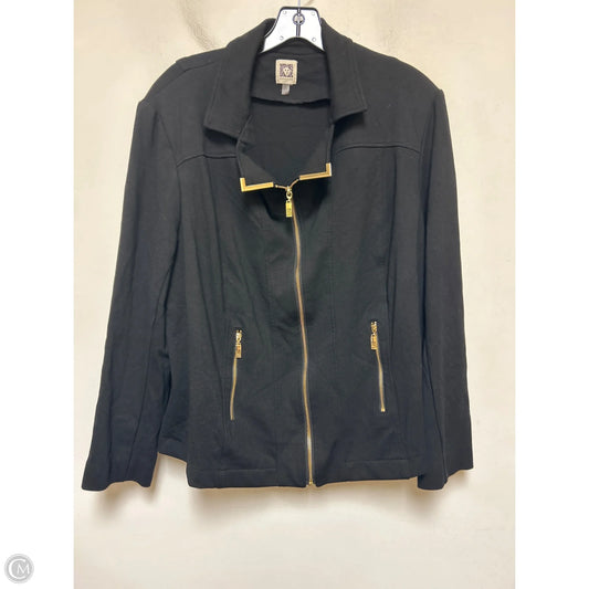 Blazer By Anne Klein In Black, Size: 2x