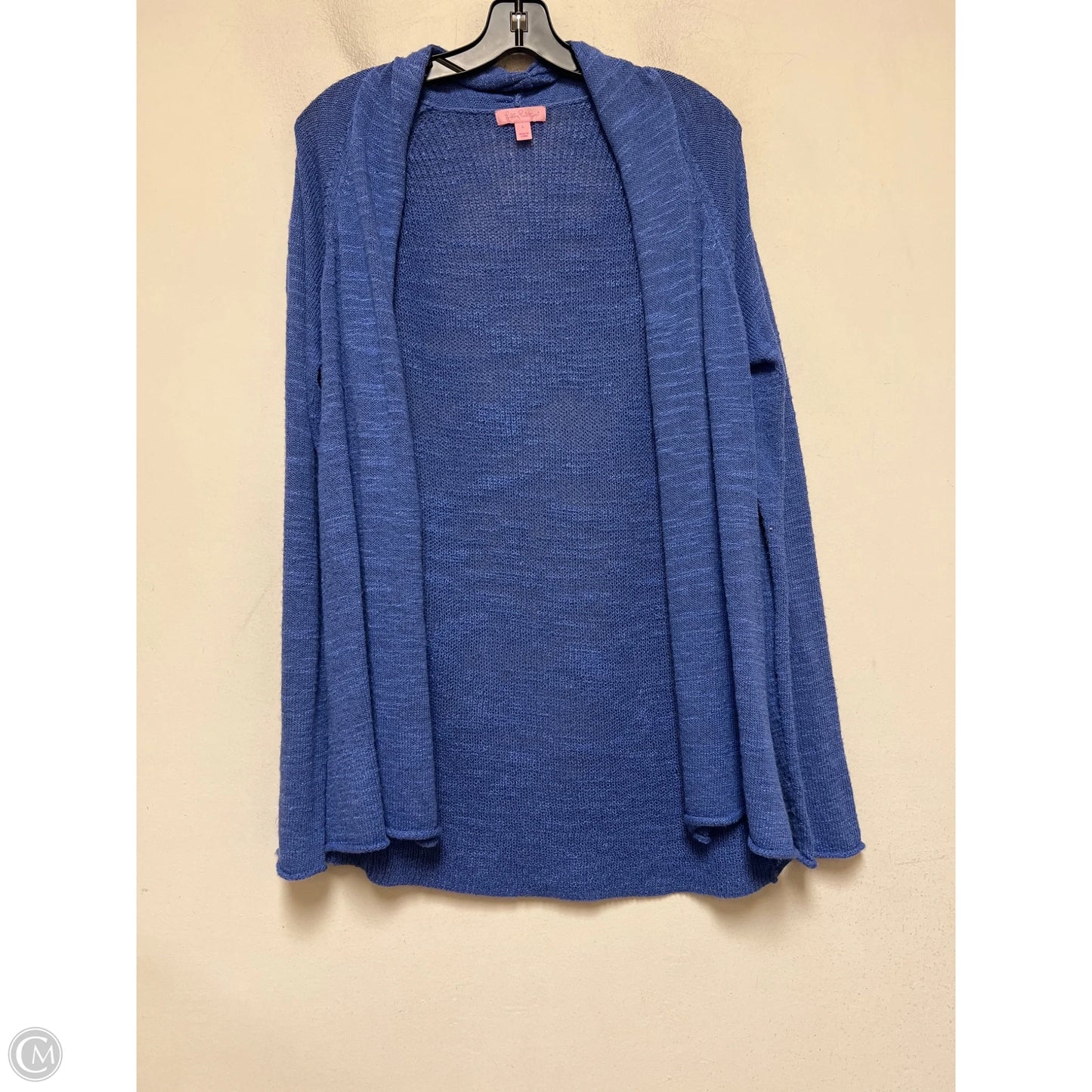 Sweater Cardigan Designer By Lilly Pulitzer In Blue, Size: L