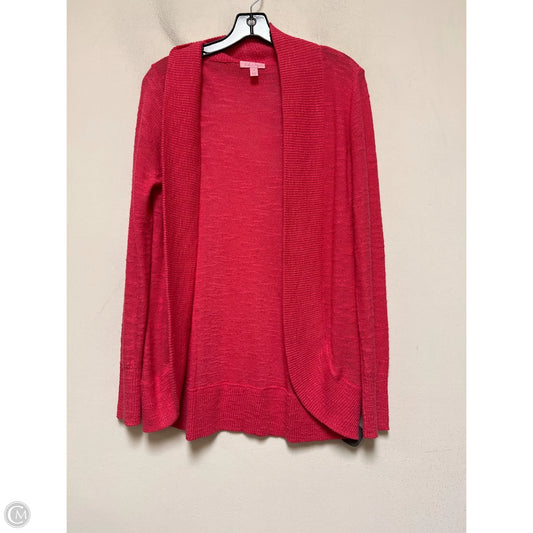 Sweater Cardigan Designer By Lilly Pulitzer In Pink, Size: M