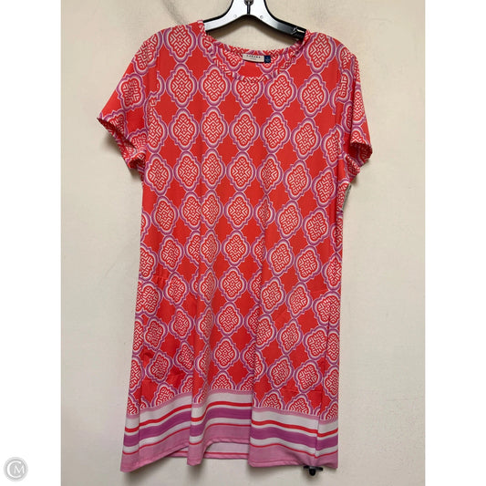 Swimwear Cover-up By Cabana Life In Pink & Purple, Size: L