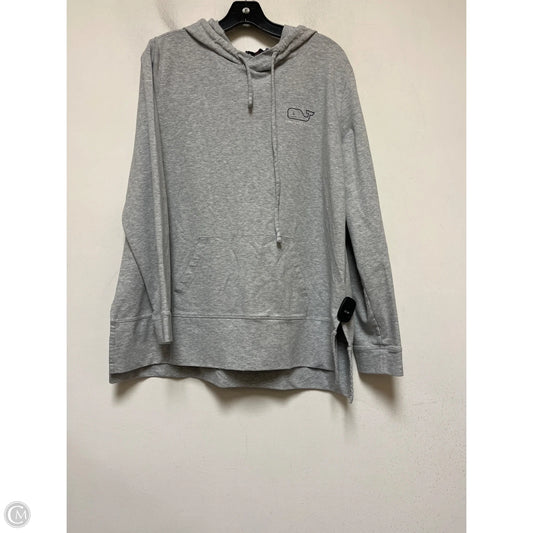 Sweatshirt Hoodie By Vineyard Vines In Grey, Size: L