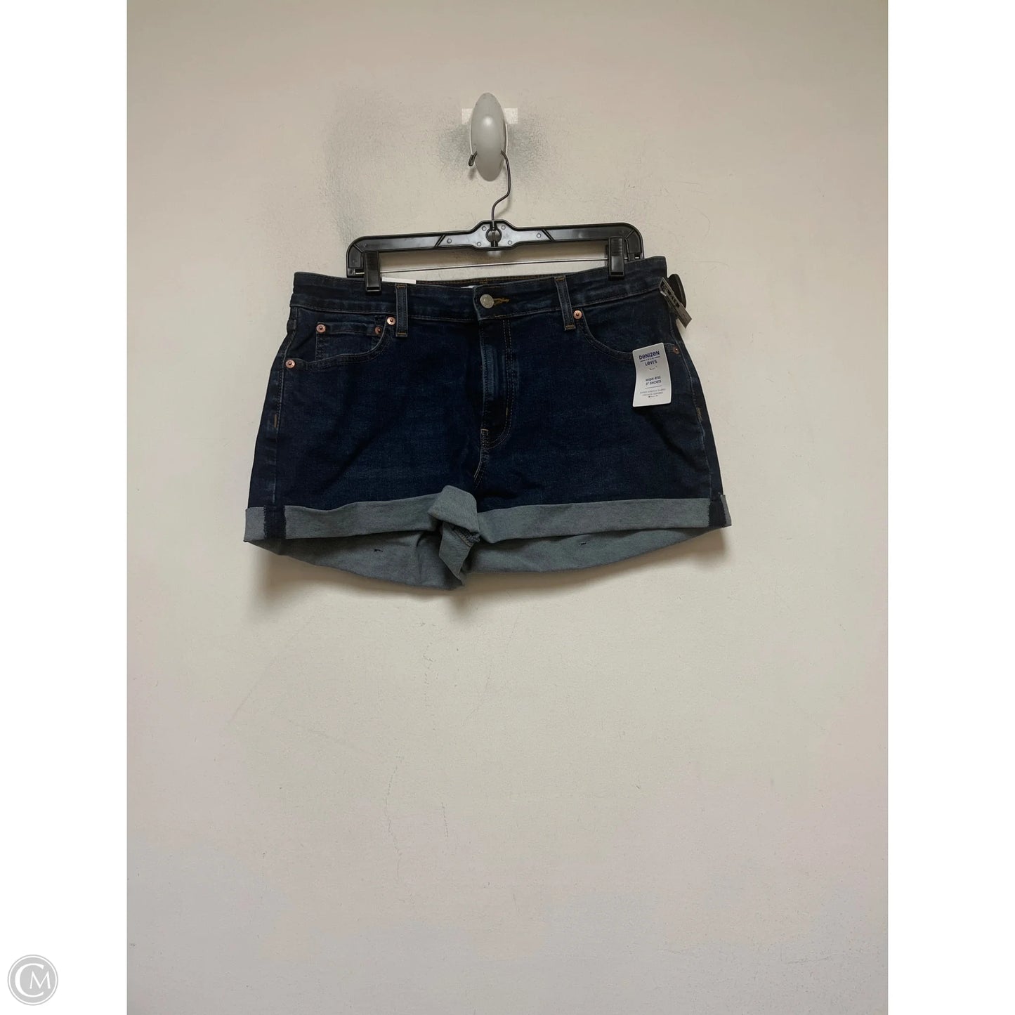 Shorts By Levis In Blue Denim, Size: 14