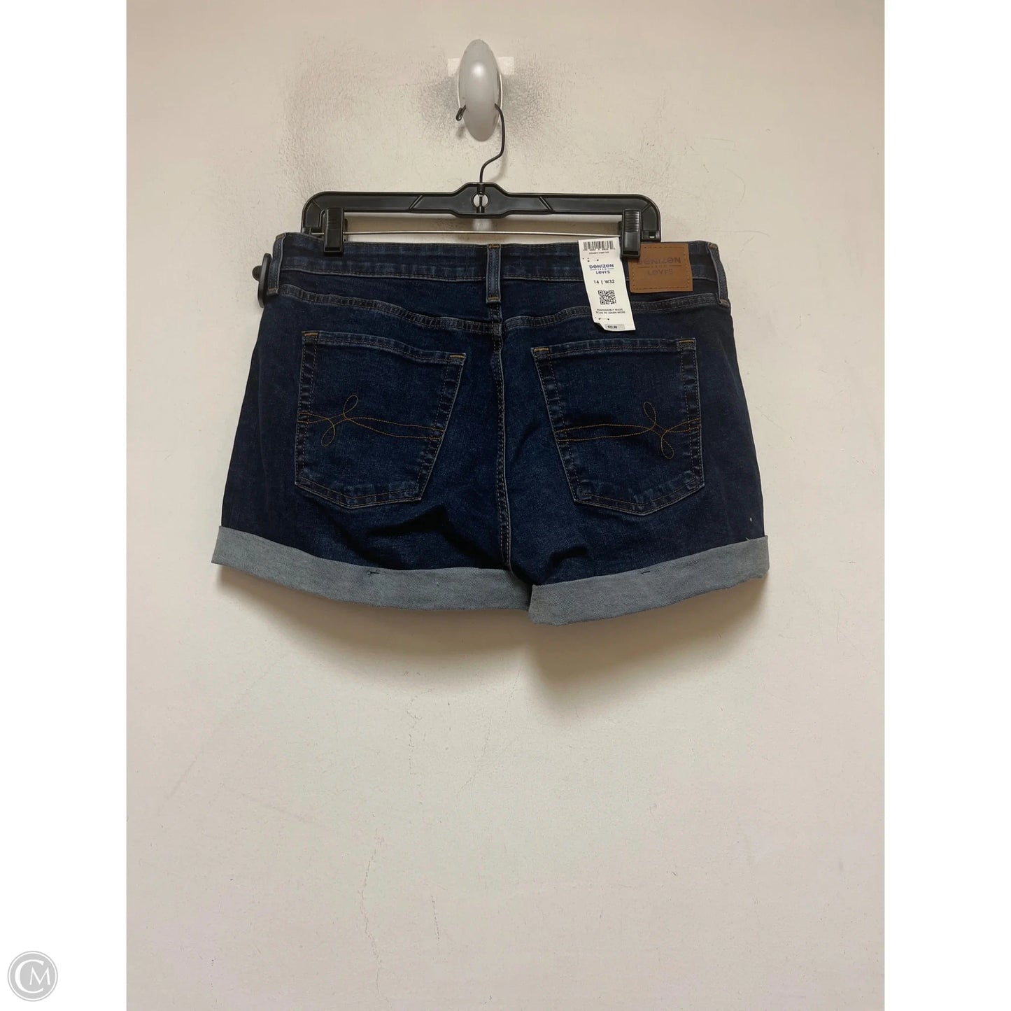 Shorts By Levis In Blue Denim, Size: 14