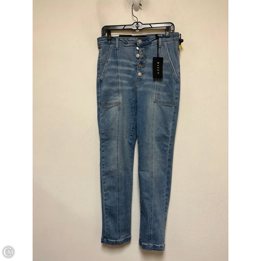 Jeans Straight By Risen In Blue Denim, Size: 10