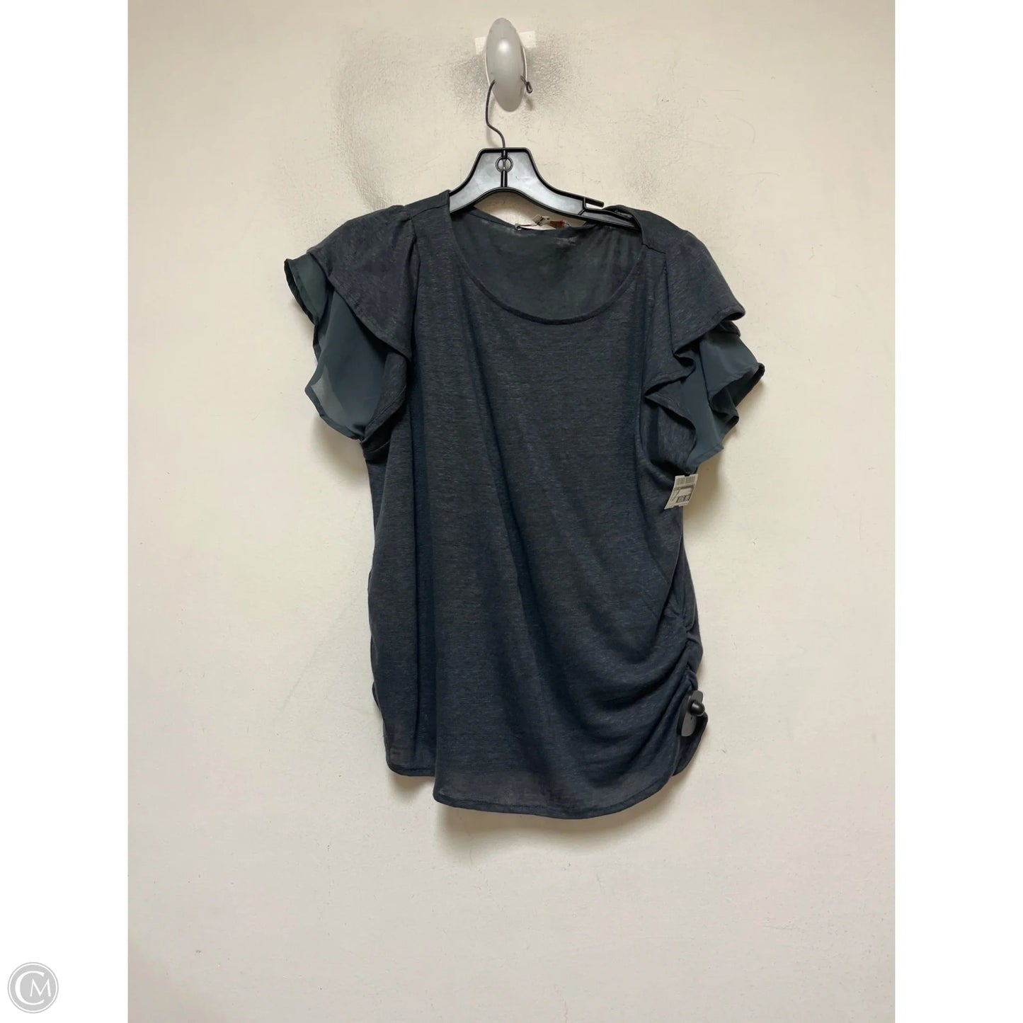 Top Short Sleeve By Eri + Ali In Grey, Size: Xs