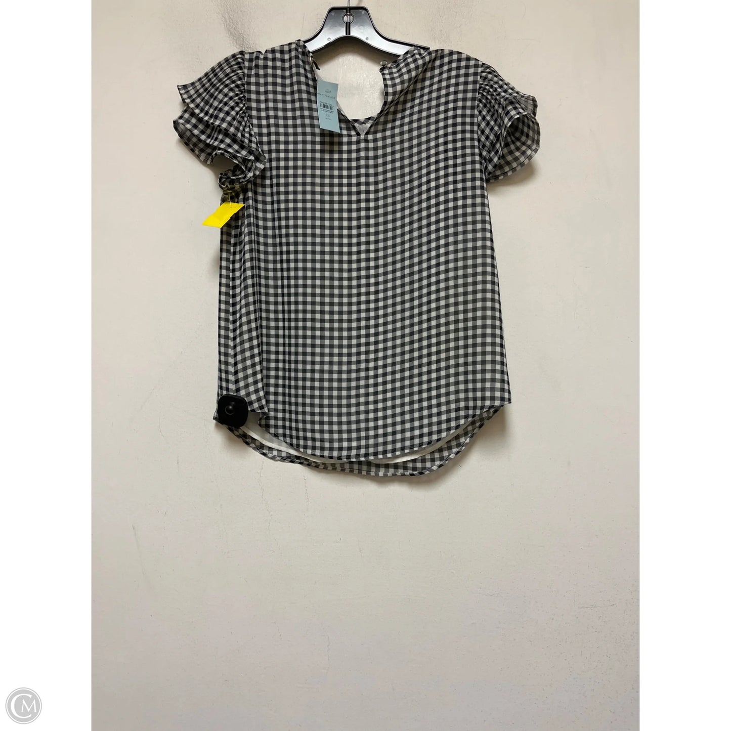 Top Short Sleeve By Ann Taylor In Floral Print, Size: Xsp