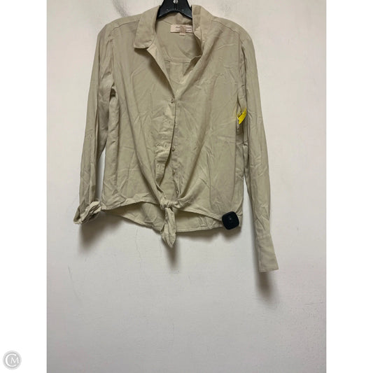 Top Long Sleeve By Cloth & Stone In Tan, Size: Xs