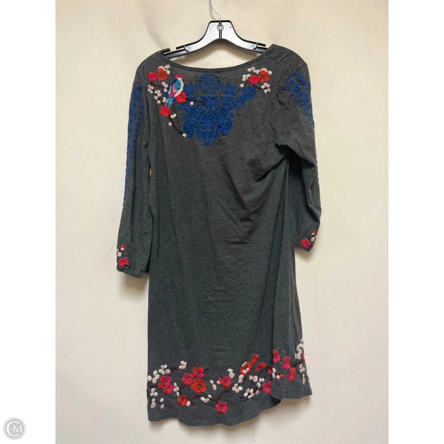 Dress Casual Short By Johnny Was In Grey, Size: L