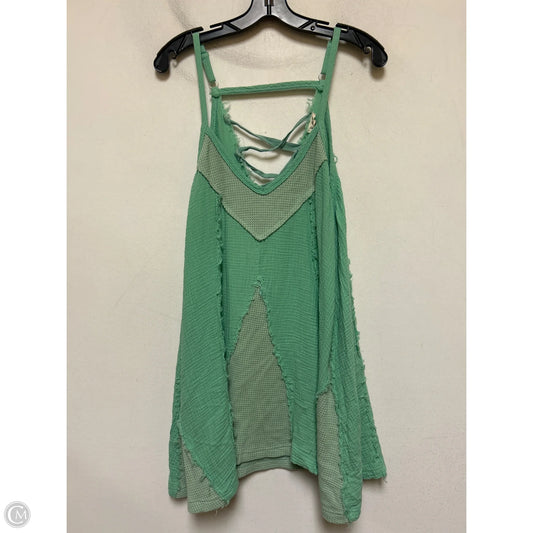 Top Sleeveless By Pol In Green, Size: L
