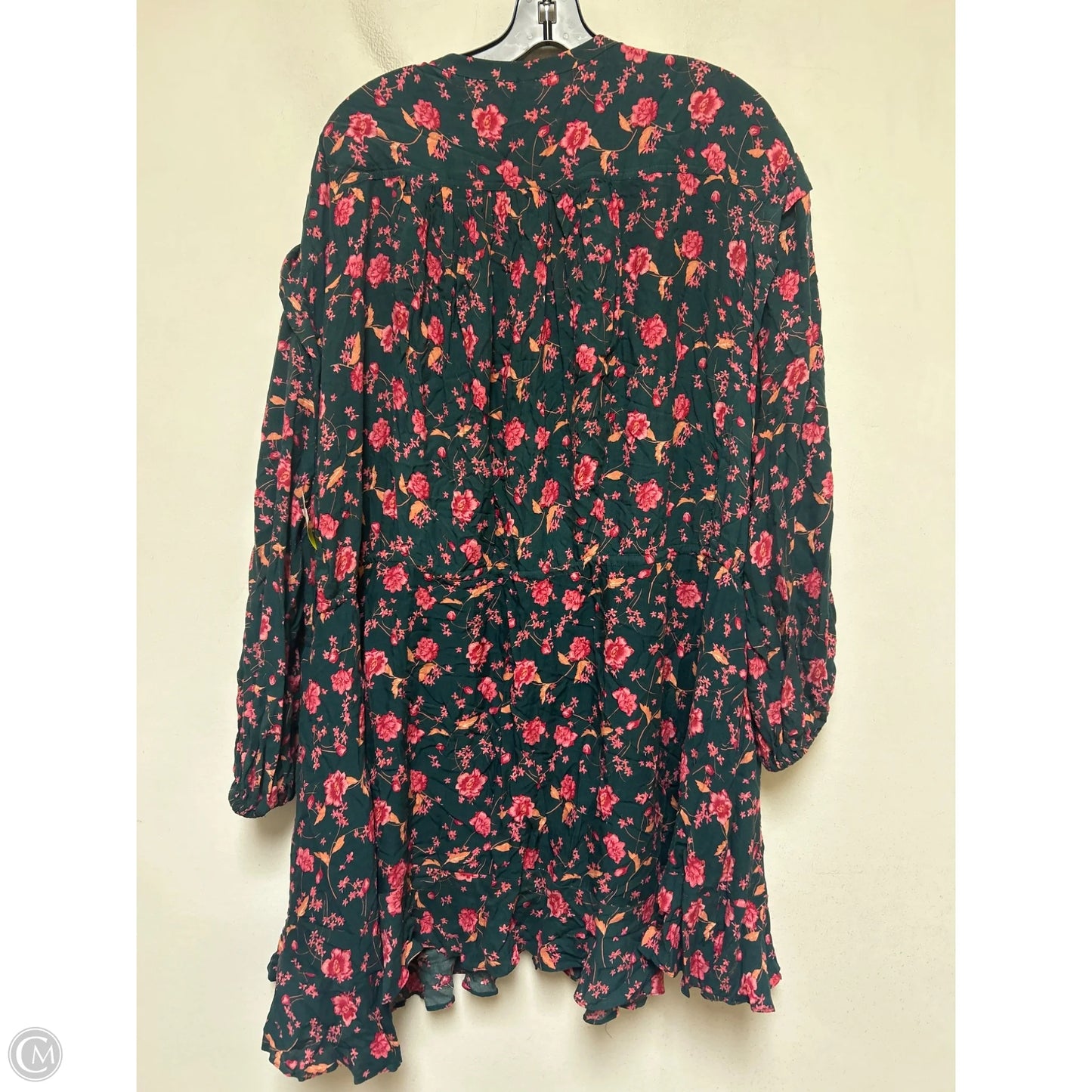 Top Long Sleeve By Free People In Floral Print, Size: L