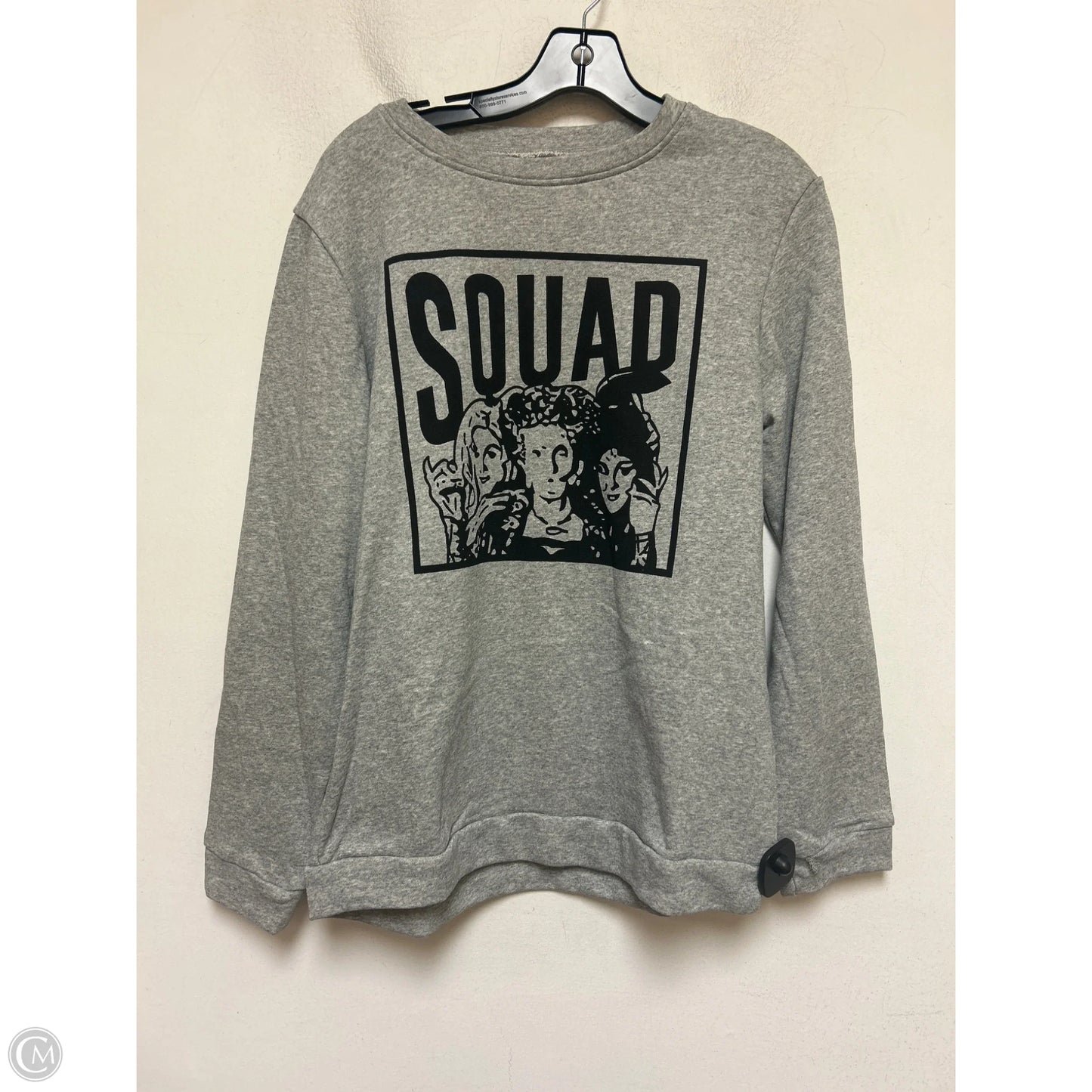 Top Long Sleeve By Clothes Mentor In Grey, Size: M