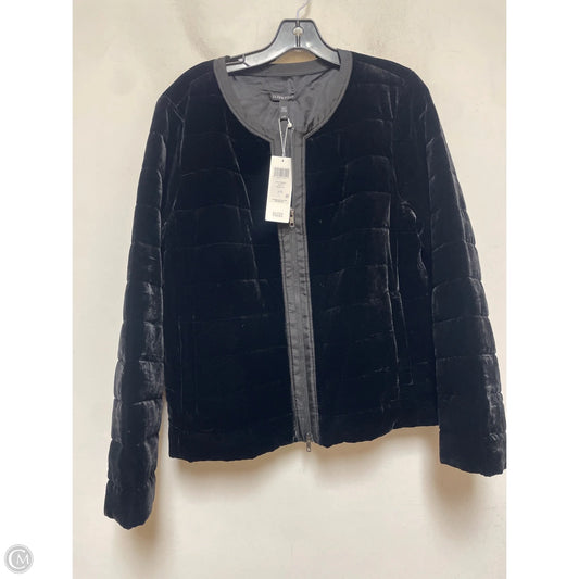 Jacket Puffer & Quilted By Eileen Fisher In Black, Size: L