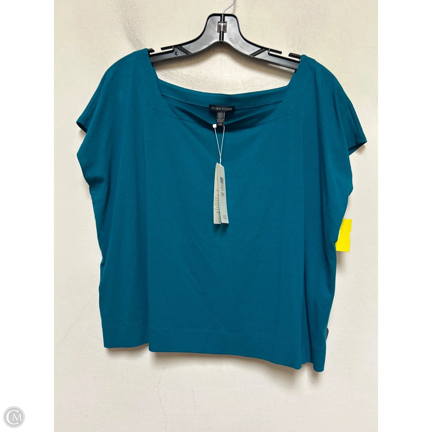 Top Short Sleeve By Eileen Fisher In Blue, Size: L