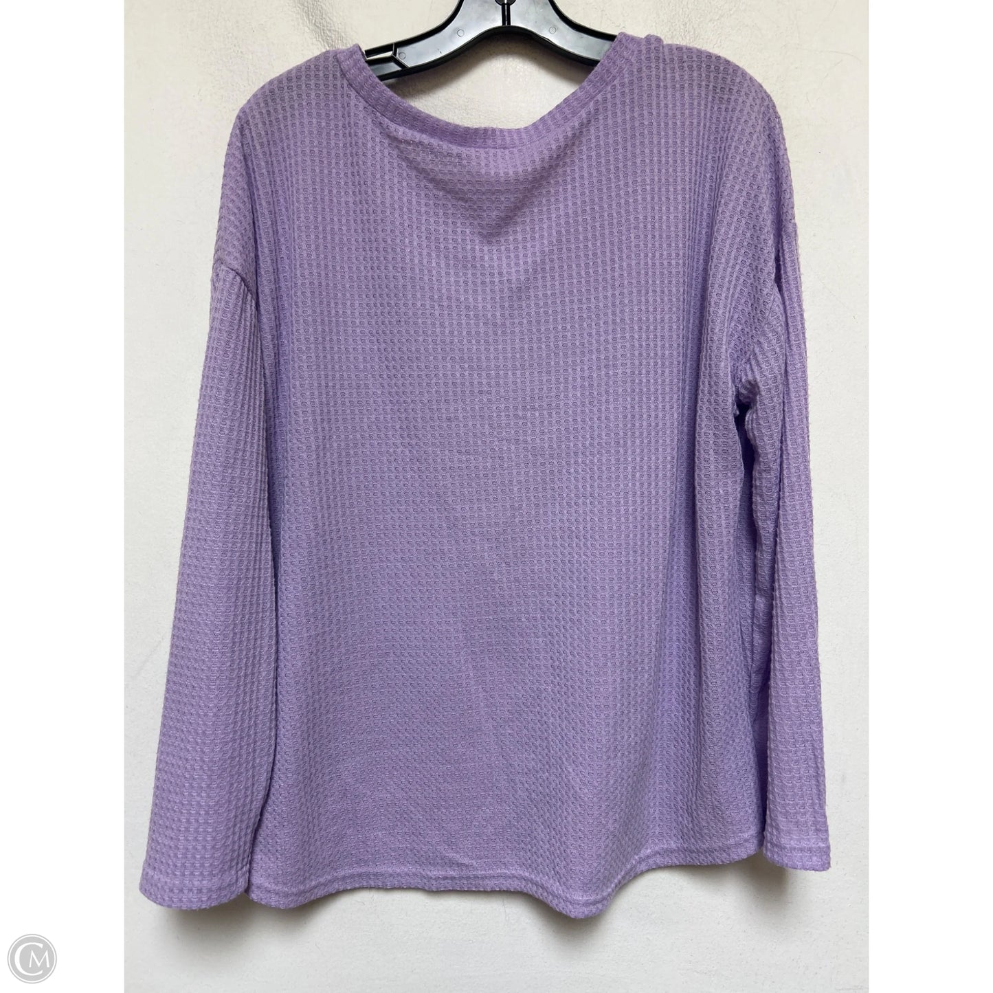 Top Long Sleeve By Just Be In Purple, Size: Xl