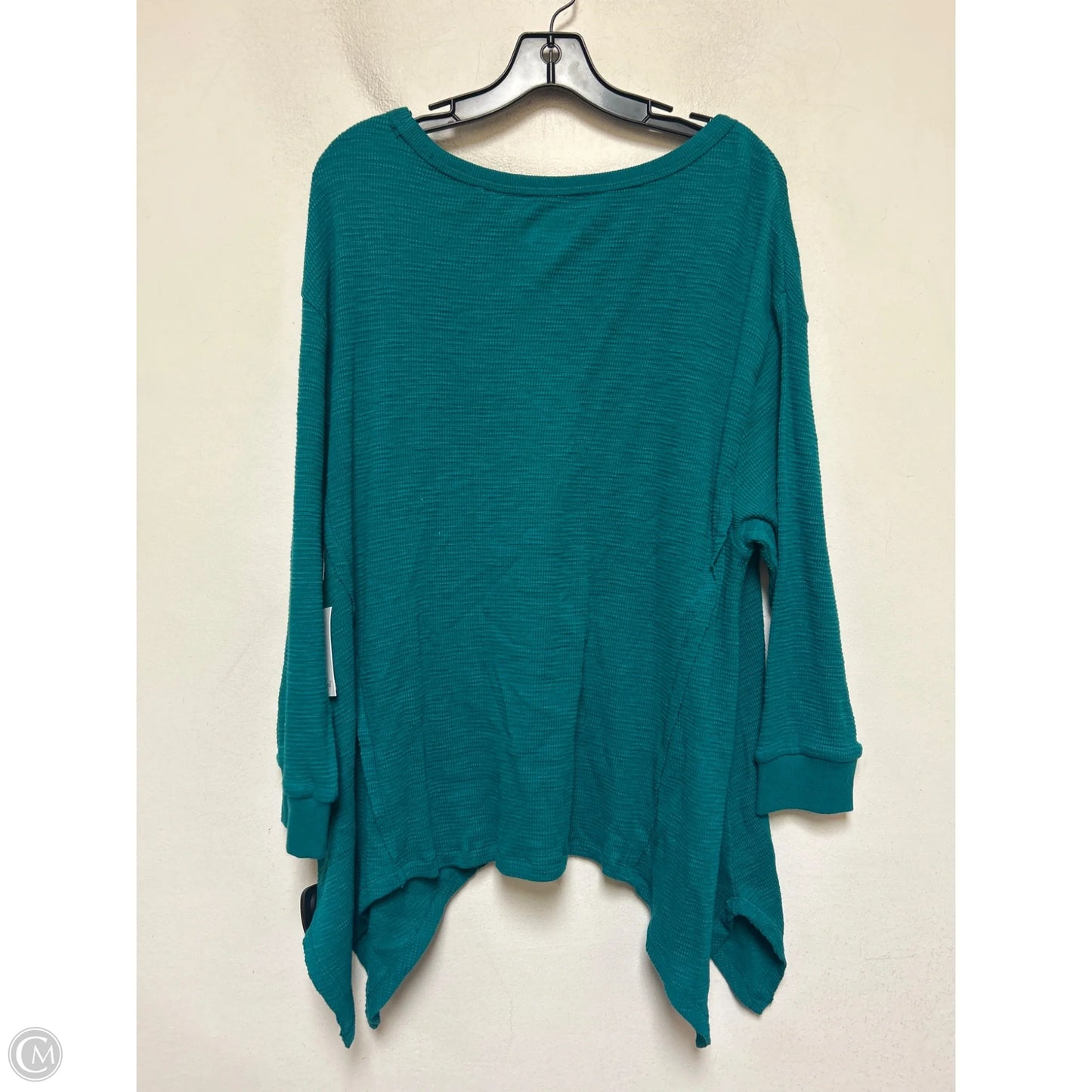 Top Long Sleeve By West Bound In Teal, Size: 1x