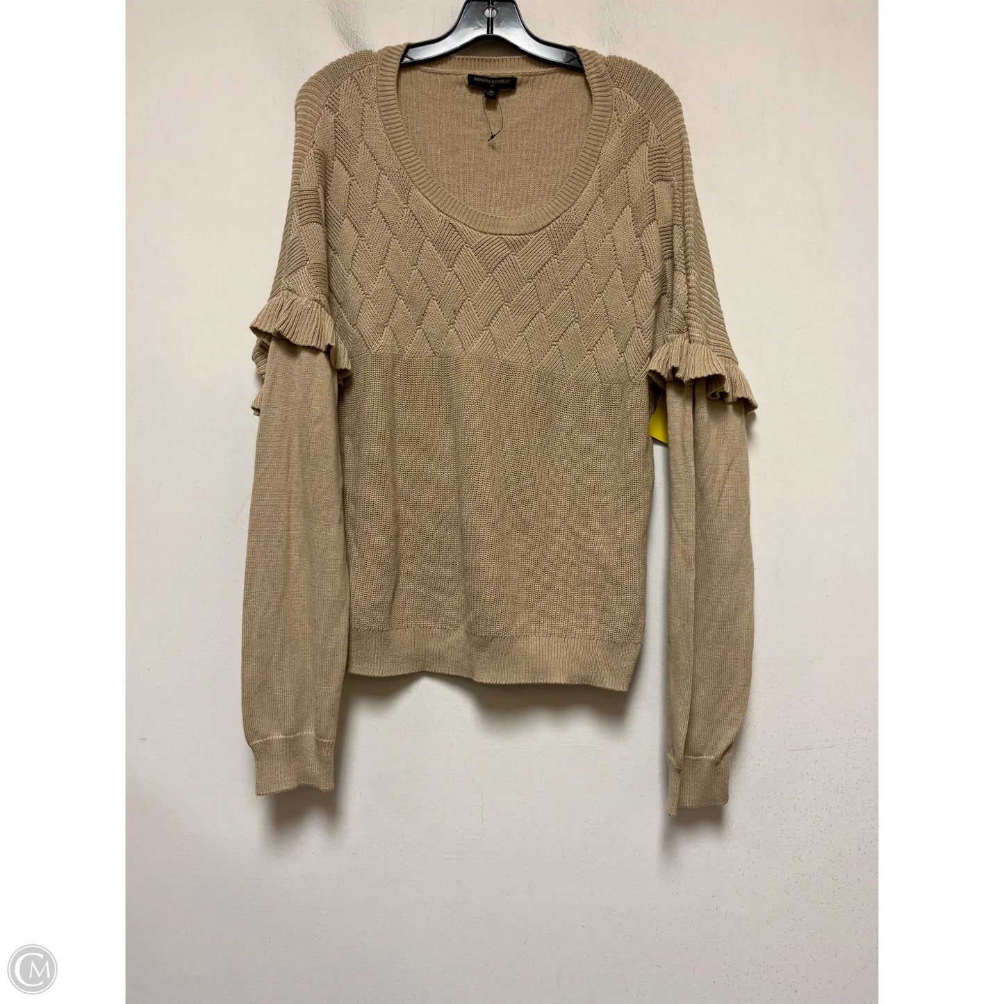 Sweater By Banana Republic In Tan, Size: Xl