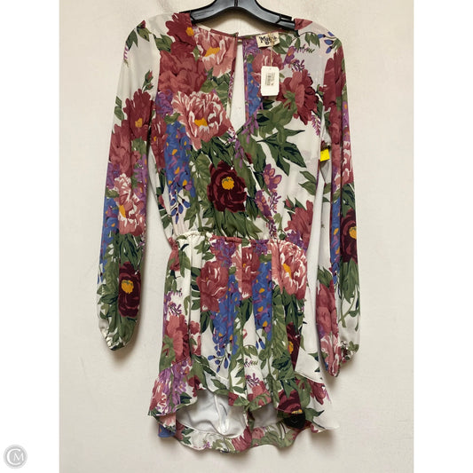 Romper By Mumu In Floral Print, Size: Xs