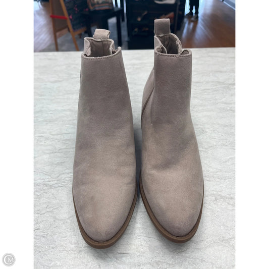 Boots Ankle Heels By Clothes Mentor In Tan, Size: 8