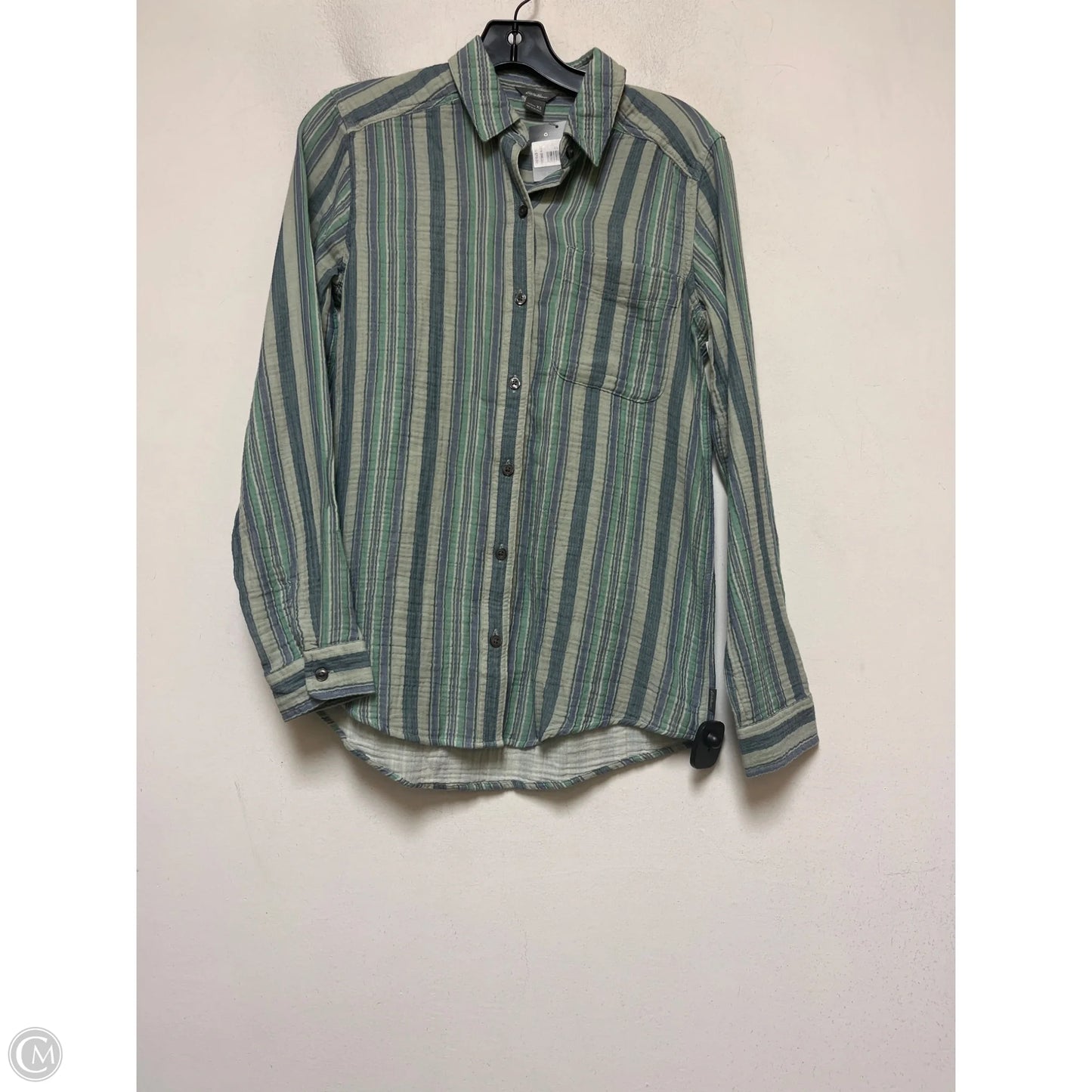 Top Long Sleeve By Eddie Bauer In Striped Pattern, Size: Xs