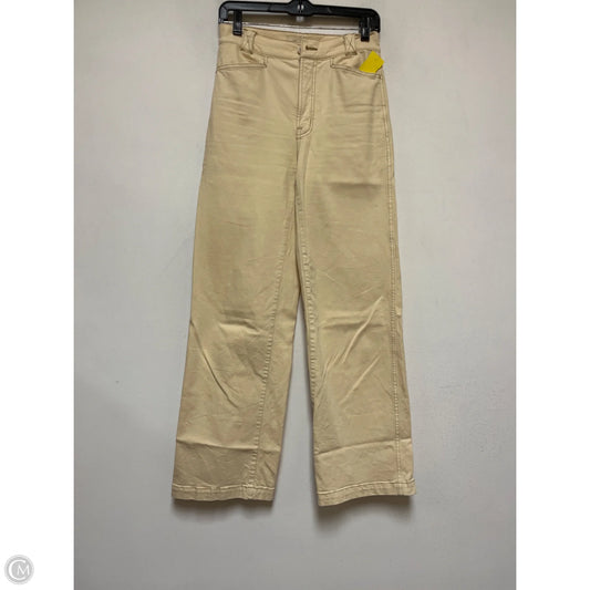 Jeans Wide Leg By Madewell In Cream, Size: 2