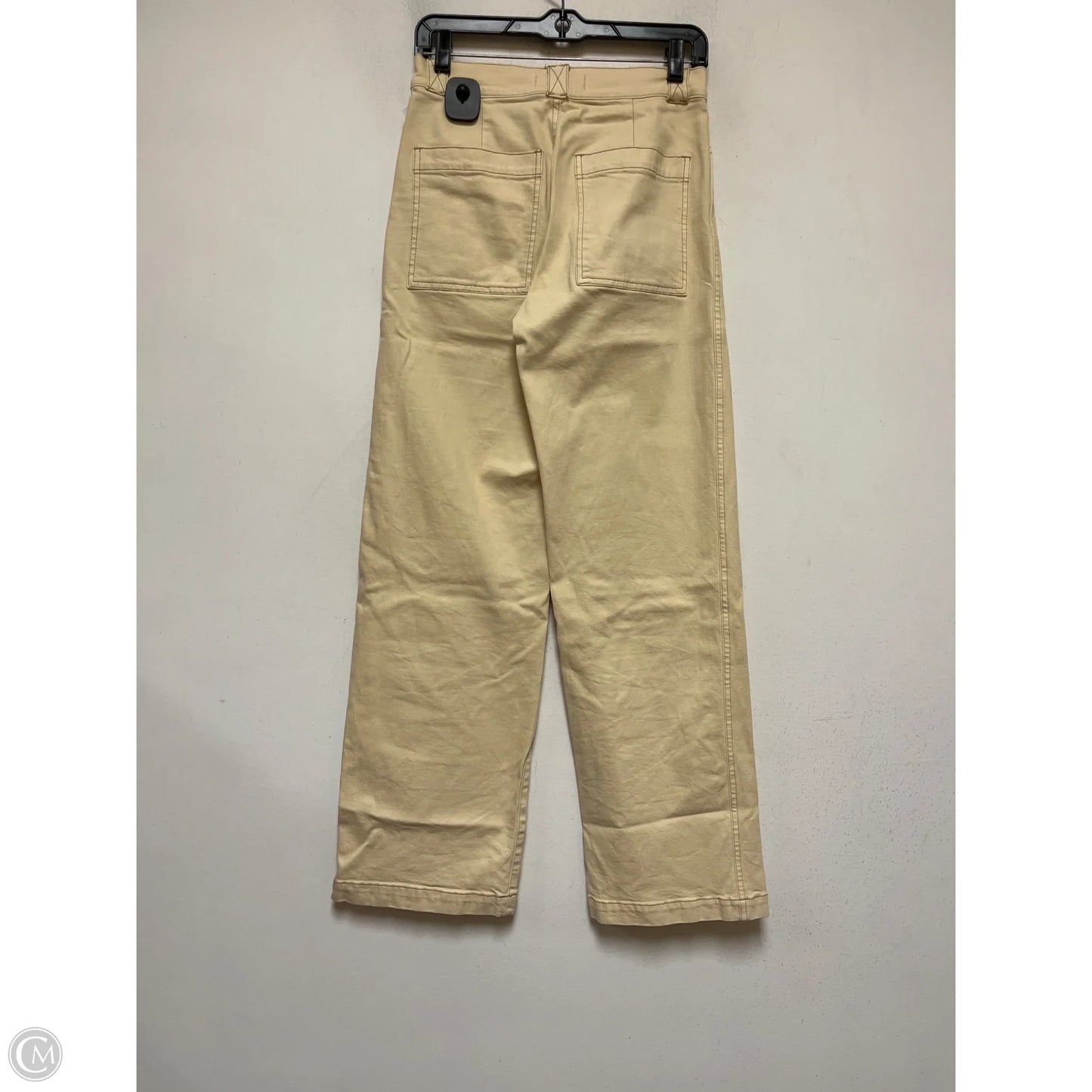 Jeans Wide Leg By Madewell In Cream, Size: 2