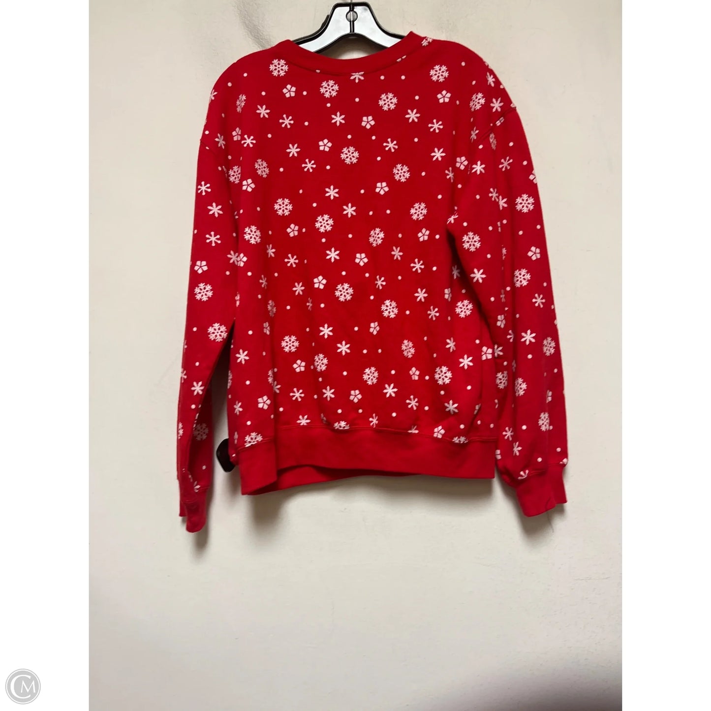 Sweatshirt Crewneck By Disney In Red, Size: M