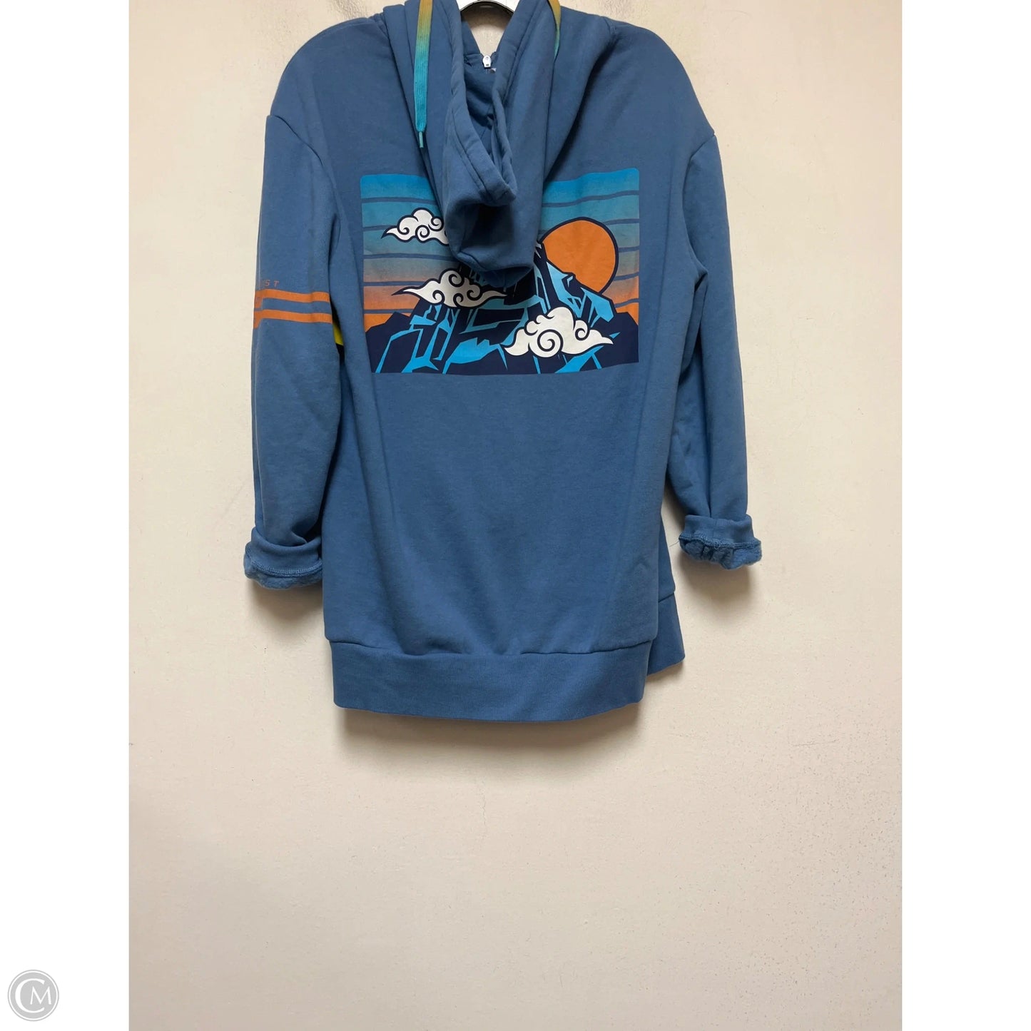 Sweatshirt Hoodie By Disney In Blue, Size: S