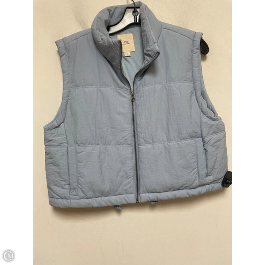 Vest Puffer & Quilted By Thread And Supply In Blue, Size: M