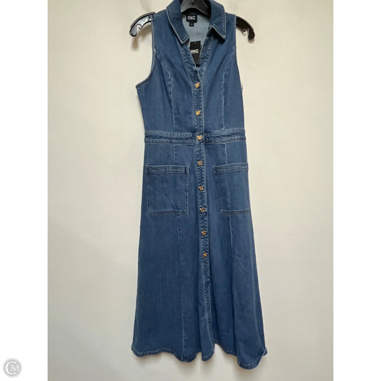 Dress Casual Maxi By Inc In Blue Denim, Size: S