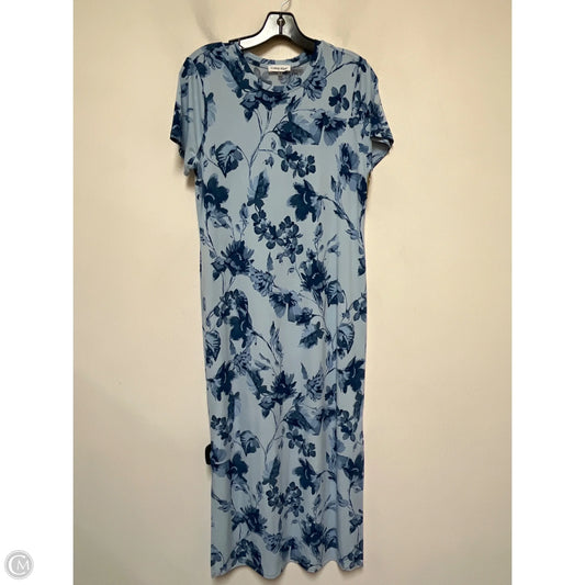 Dress Casual Maxi By Calvin Klein In Blue, Size: M
