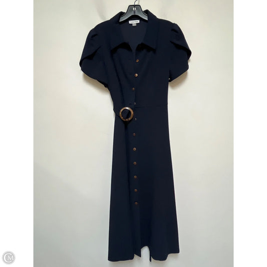 Dress Casual Maxi By Calvin Klein In Navy, Size: L