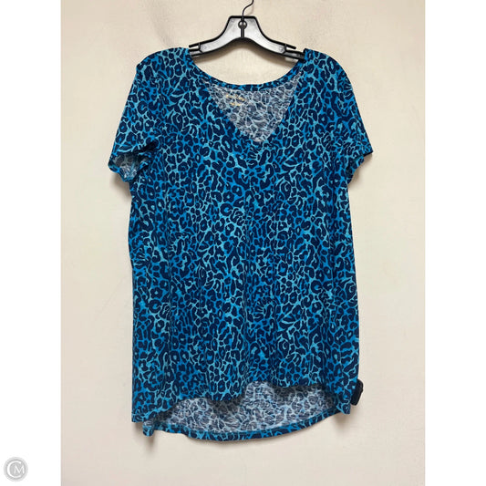 Top Short Sleeve Designer By Lilly Pulitzer In Animal Print, Size: Xl