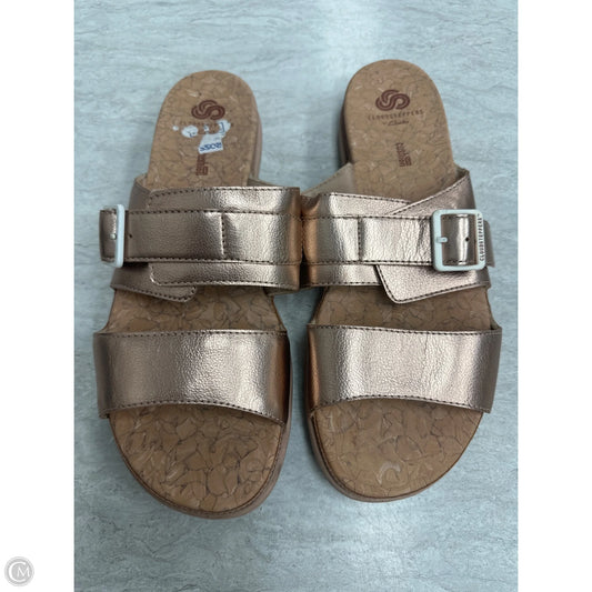 Sandals Flats By Clarks In Rose Gold, Size: 10