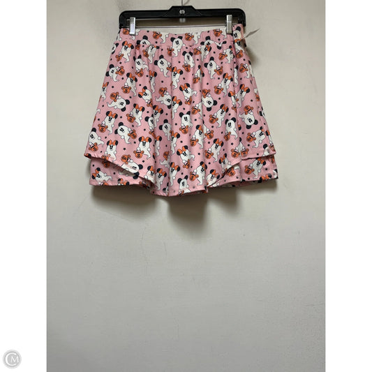 Skirt Mini & Short By Clothes Mentor In Pink & White, Size: 16